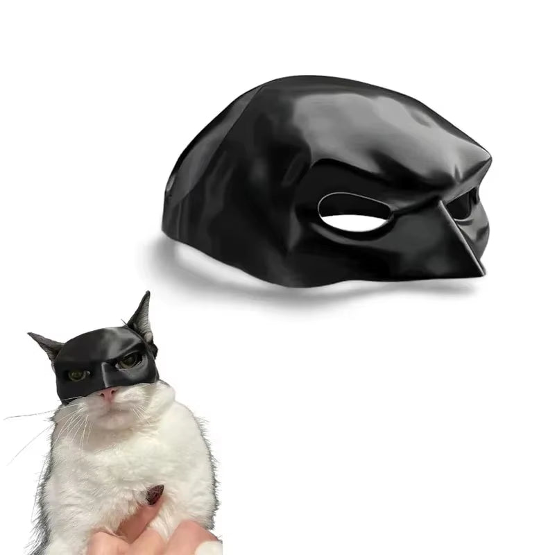 Adorable Cat Mask in Matte Bat Design - Perfect for Spooky Cosplay, Daily Decor, and Parties for Cats and Dogs!